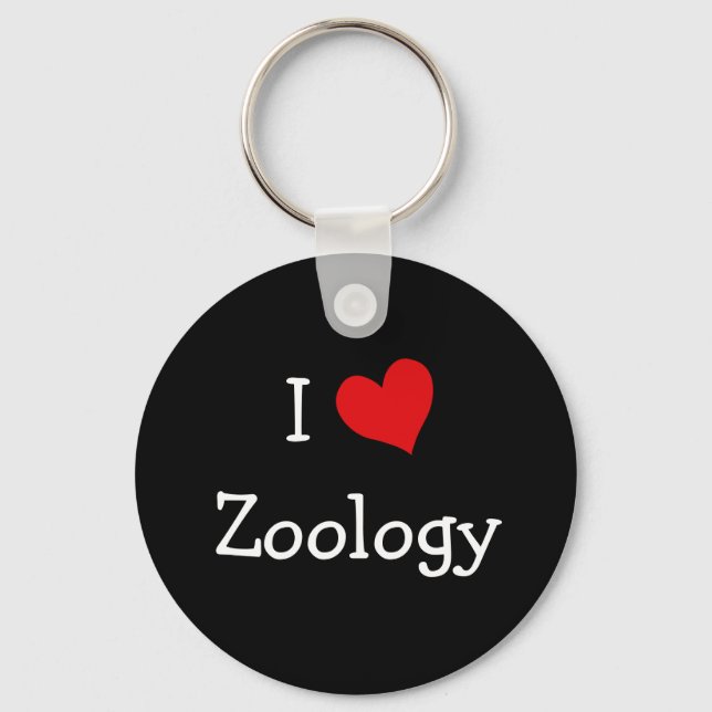 I Love Zoology Key Ring (Front)
