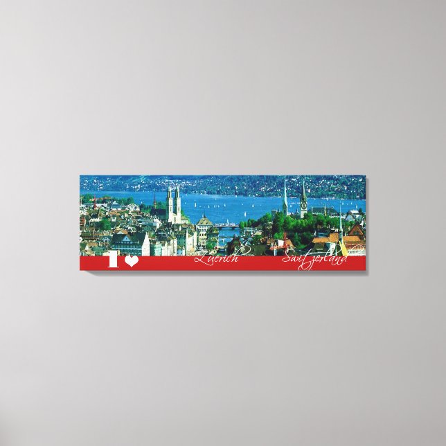I Love Zuerich Switzerland - Wrapped Canvas (Front)
