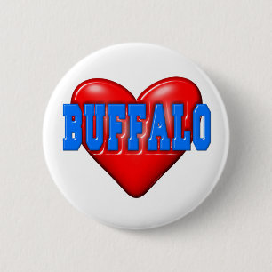 I LoveBuffalo 6 Cm Round Badge