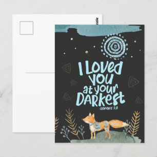 I Loved You At Your Darkest Religious Postcards