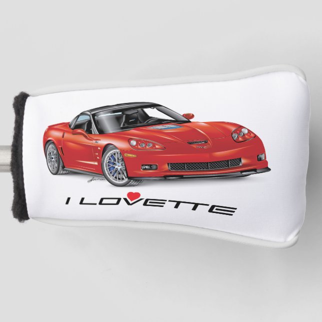 I LOVETTE® UNIQUE Auto Art Design Golf Head Cover (Front)