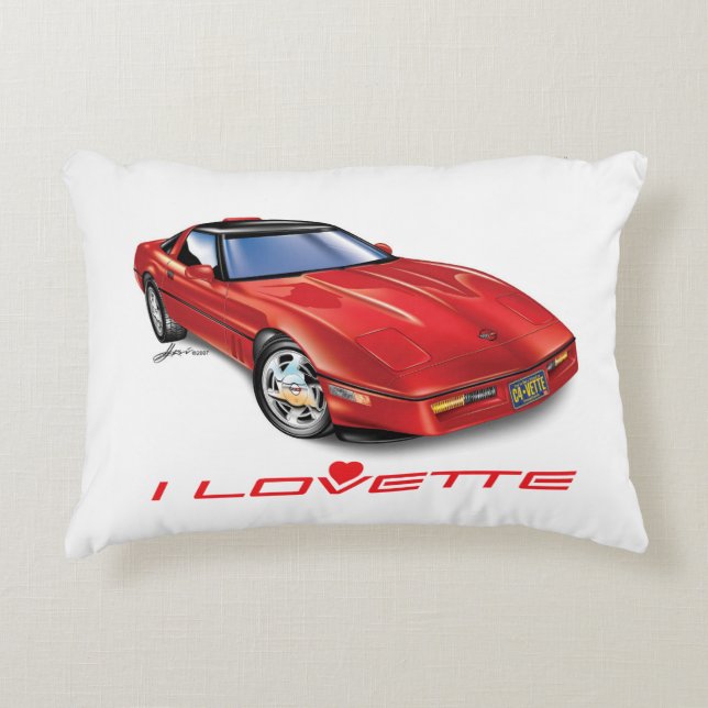 I LOVETTE UNIQUE CAR DESIGN DECORATIVE CUSHION (Front)