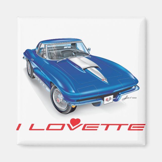 I LOVETTE UNIQUE CAR DESIGN MAGNET (Front)