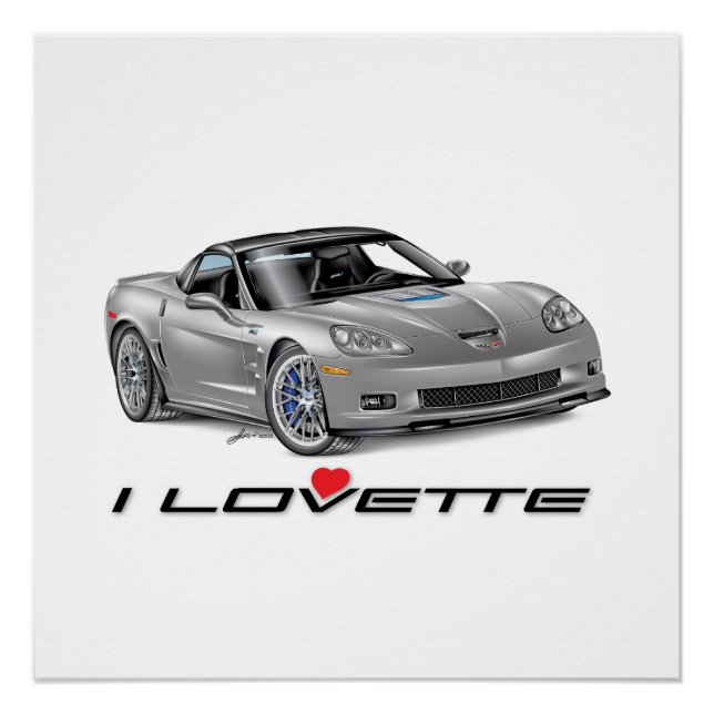 I LOVETTE UNIQUE CAR DESIGN POSTER (Front)