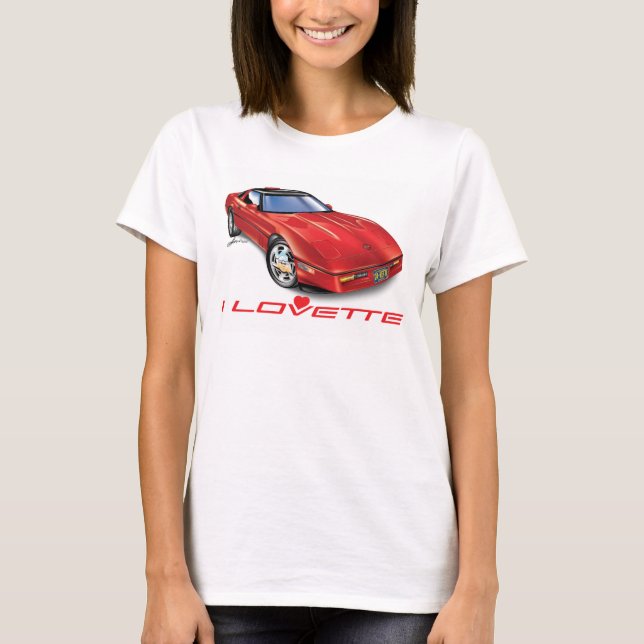 I LOVETTE UNIQUE CAR DESIGN T-Shirt (Front)