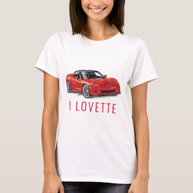 I LOVETTE UNIQUE CAR DESIGN T-Shirt (Front)