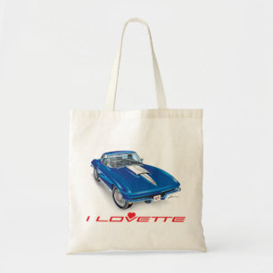I LOVETTE UNIQUE CAR DESIGN TOTE BAG