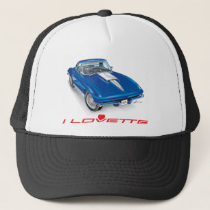 I LOVETTE UNIQUE CAR DESIGN TRUCKER HAT