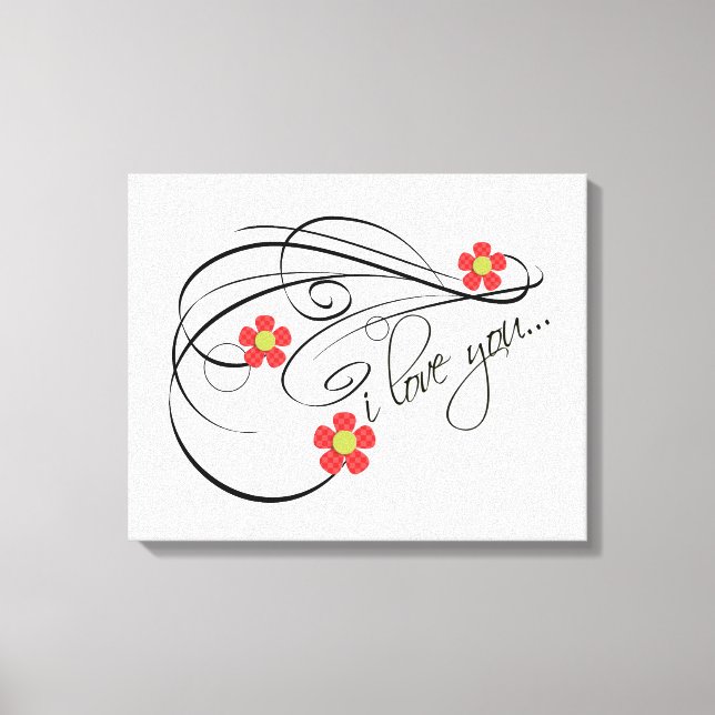 I LOVEYOU CANVAS PRINT (Front)