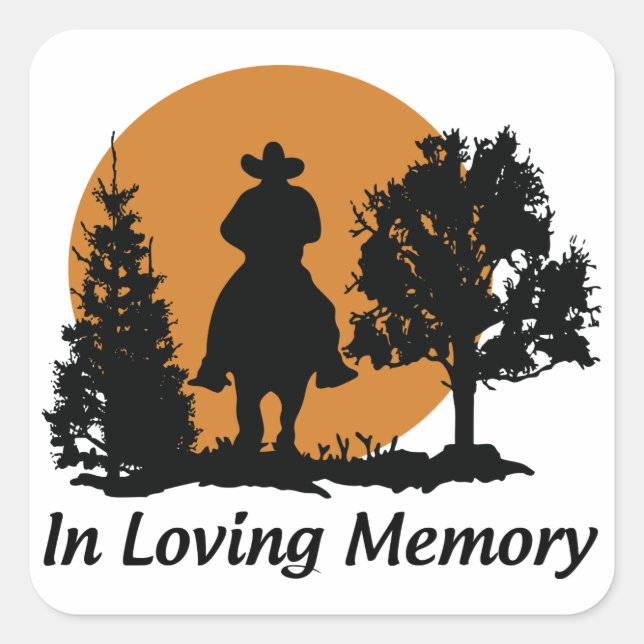I Loving memory Square Sticker (Front)