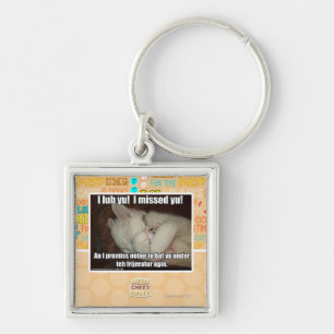 I lub Yu! I missed  yu! Key Ring