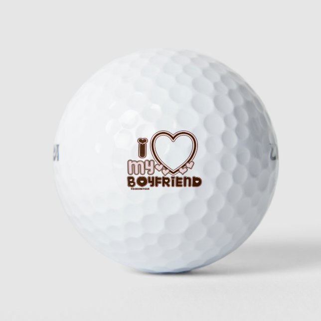 i luv brown bf golf balls (Front)