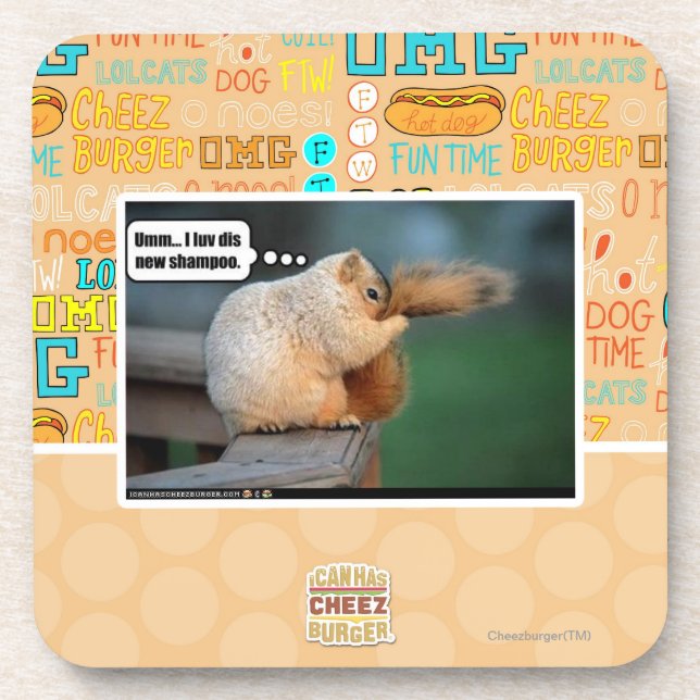 I luv dis new shampoo coaster (Front)
