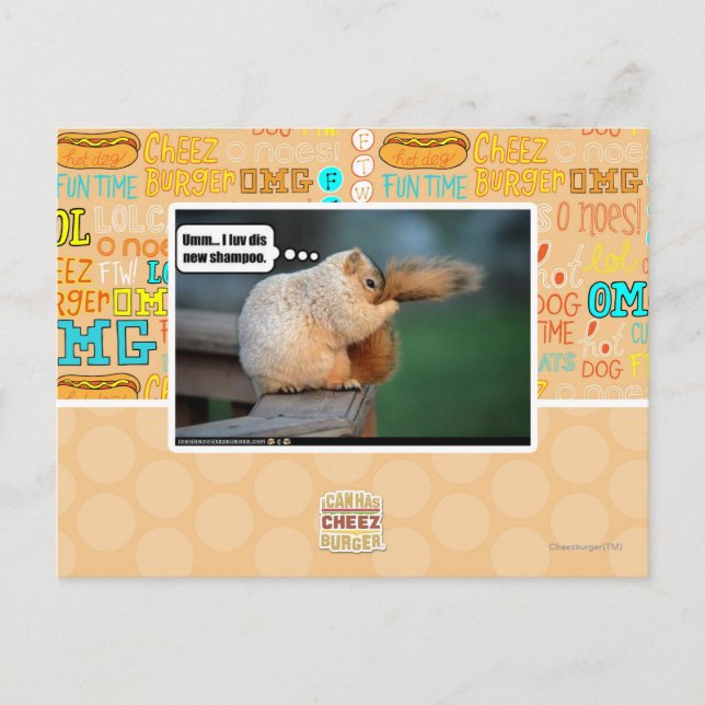 I luv dis new shampoo postcard (Front)