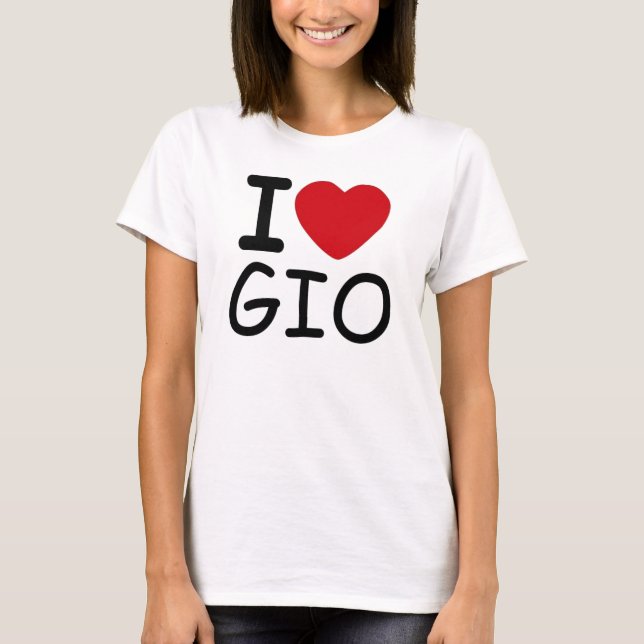 I LUV GIO T-Shirt (Front)