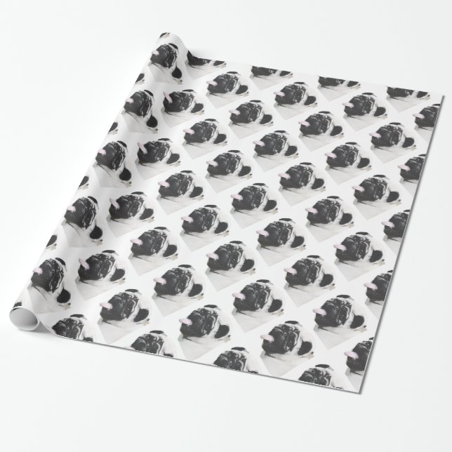 I Luv My Pug Wrapping Paper (Unrolled)