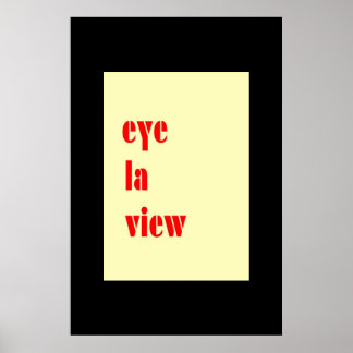 I LUV U Card  Poster