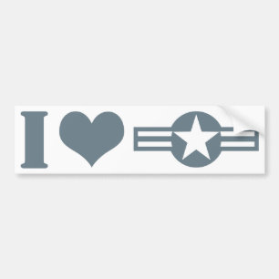 I Luv USA Bumper Sticker