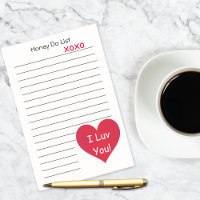 I Luv You Honey Do List