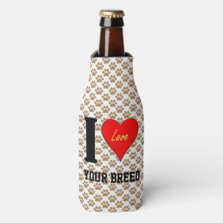 I LUV (YOUR BREED) BOTTLE COOLER