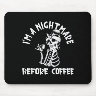 I’m A Before Coffee Funny Halloween Christmas  Mouse Mat
