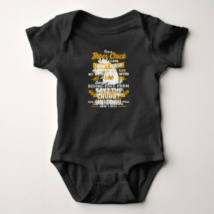 I’m A Biker Chick Gift For Motorbike Lovers Baby Bodysuit
