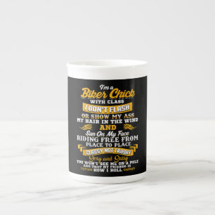 I’m A Biker Chick Gift For Motorbike Lovers Bone China Mug