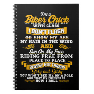 I’m A Biker Chick Gift For Motorbike Lovers Notebook