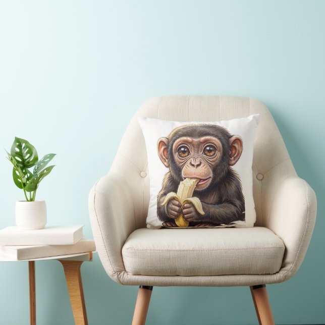 I’m a Cheeky Little Chimp! Cushion (Chair)