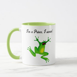 I’m a Fairy Tale Prince Funny Green Frog Cartoon Mug