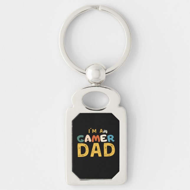 I´M A GAMER DAD KEY RING (Front)