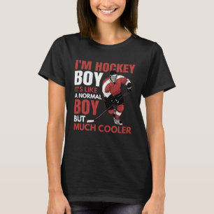 I m A Hockey Boy  Ice Hockey Player Coach Graphic T-Shirt