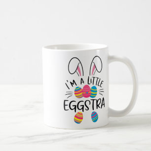 I’m A Little Eggstra Funny Easter Bunny Cute Kids Coffee Mug