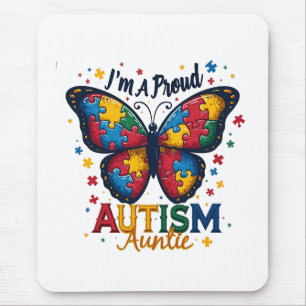 I’m a Proud Autism Auntie Autism Awareness  Mouse Mat