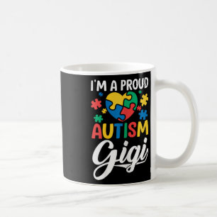 I M A Proud Gigi Love Heart Autism Awareness Puzzl Coffee Mug