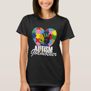 I M A Proud Godmother Autism Awareness Autistic Go T-Shirt