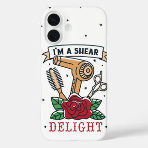 I’m a Shear Delight Vintage Hairstylist iPhone 16 Case