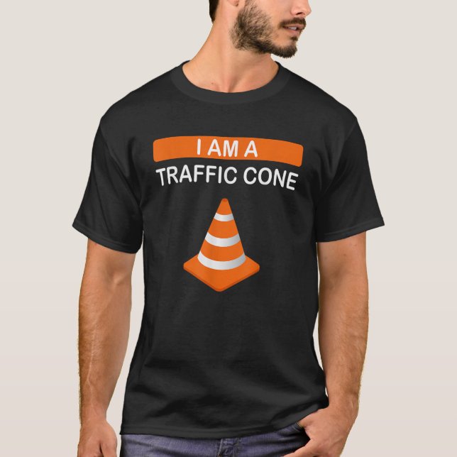 I m A Traffic Cone Halloween Costume Funny Adults  T-Shirt (Front)