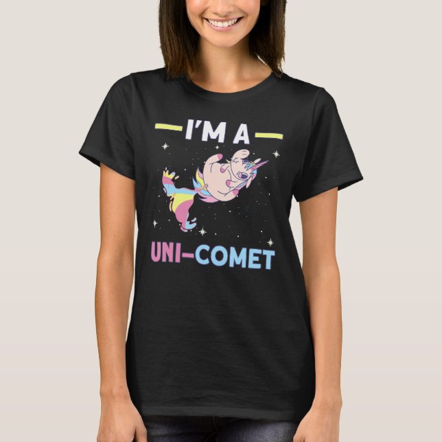 I M A Uni Comet  Comet Unicorn T-Shirt (Front)