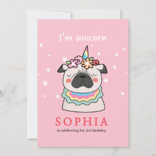 I’m a Unicorn  You’re Invited to Sparkle! Invitation