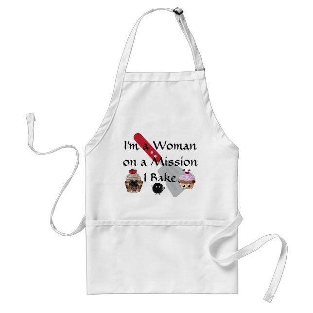 I"m A Woman on A Mission Apron (Front)