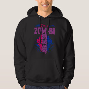I m A Zom Bi Bisexual Zombie Pride Scary Halloween Hoodie