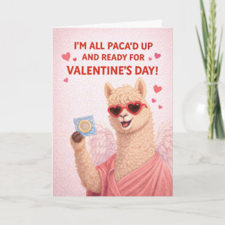 😂 I’m All Paca’d Up and Ready for Valentine’s Day Holiday Card