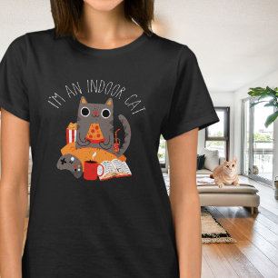 I’m an Indoor Cat Cosy Homebody Humour T-Shirt
