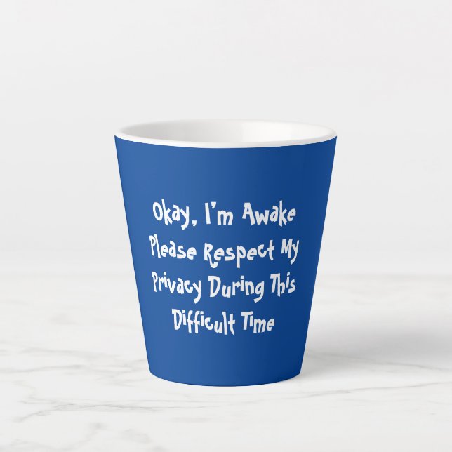 I’m Awake Latte Mug (Front)