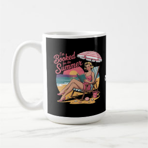 I’m Booked For The Summer Beach Book Funny Girl Coffee Mug