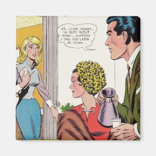 “I’m Busy Right Now” Retro-Style Magnet