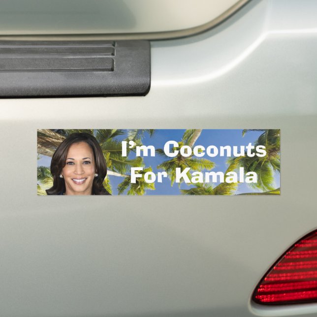 I’m Coconuts For Kamala Bumper Sticker (On Car)