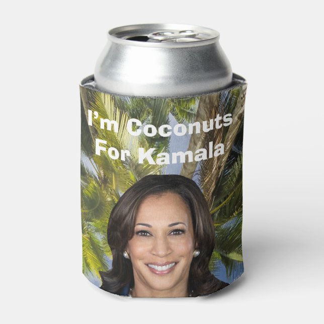 I’m Coconuts For Kamala Can Cooler (Can Front)