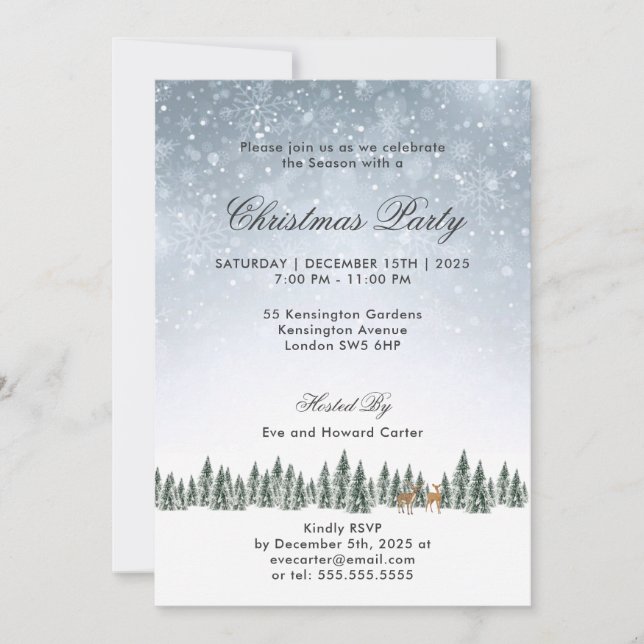 I’m Dreaming of a White Christmas Party Invitation (Front)